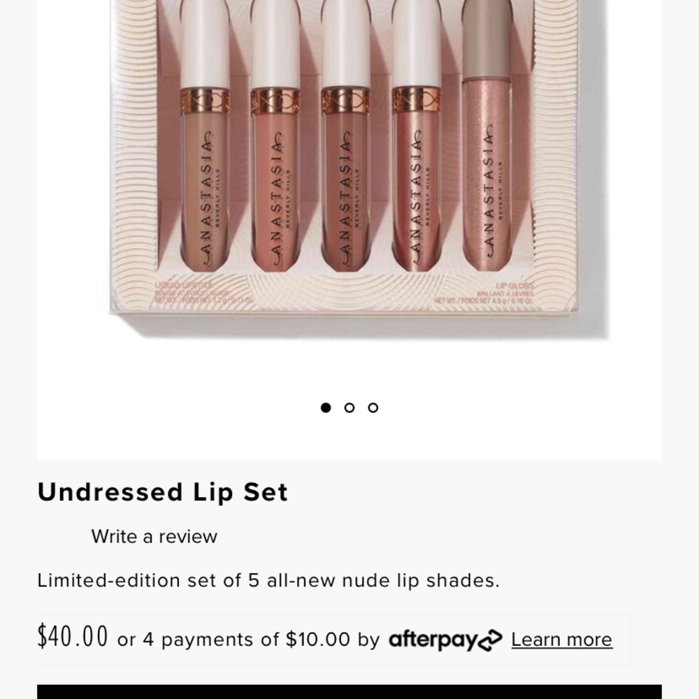 Anastasia Beverly Hills Undressed lip set